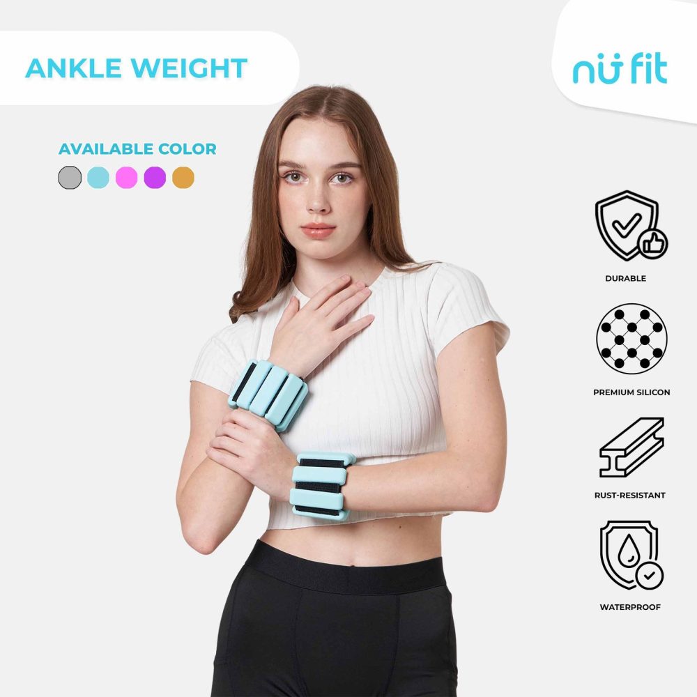 Adjustable Wrist & Ankle Weight Bangles 1 kg [Free Pouch]