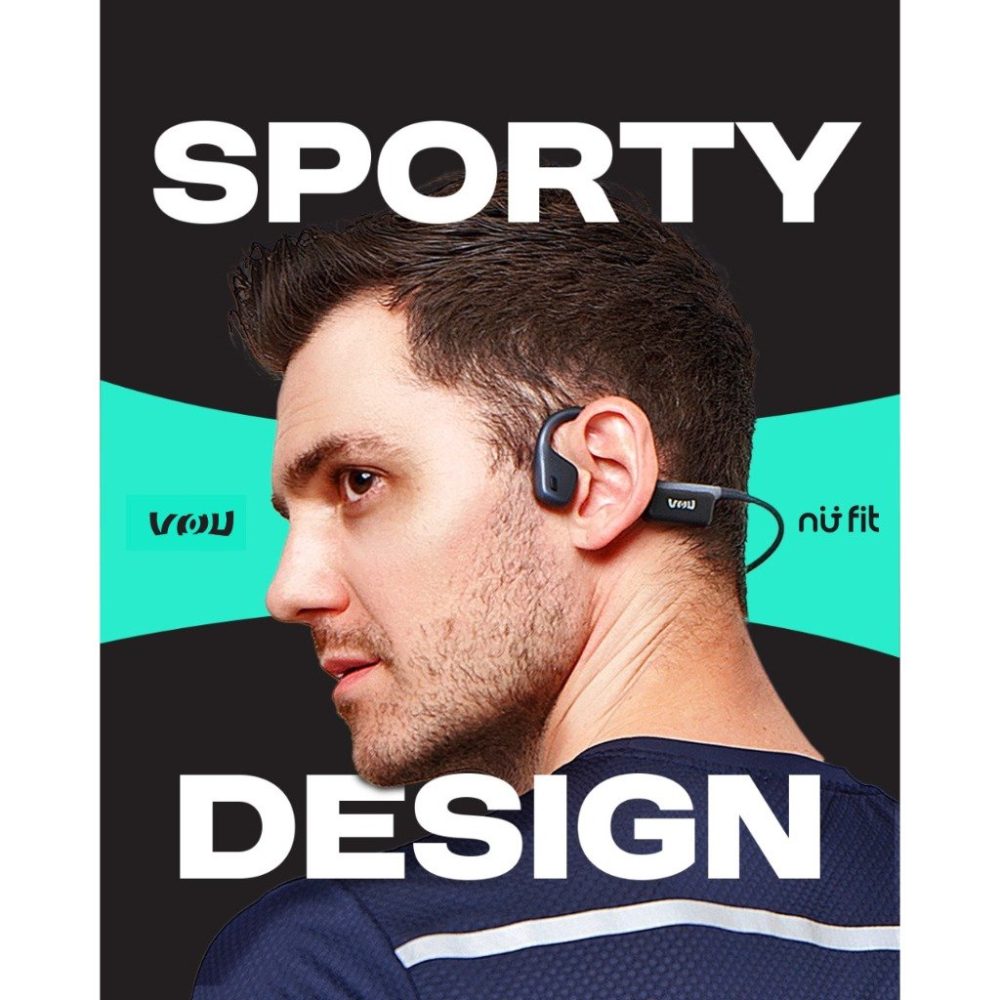 Nu Fit x VOU Bone Conduction Headphone Bluetooth