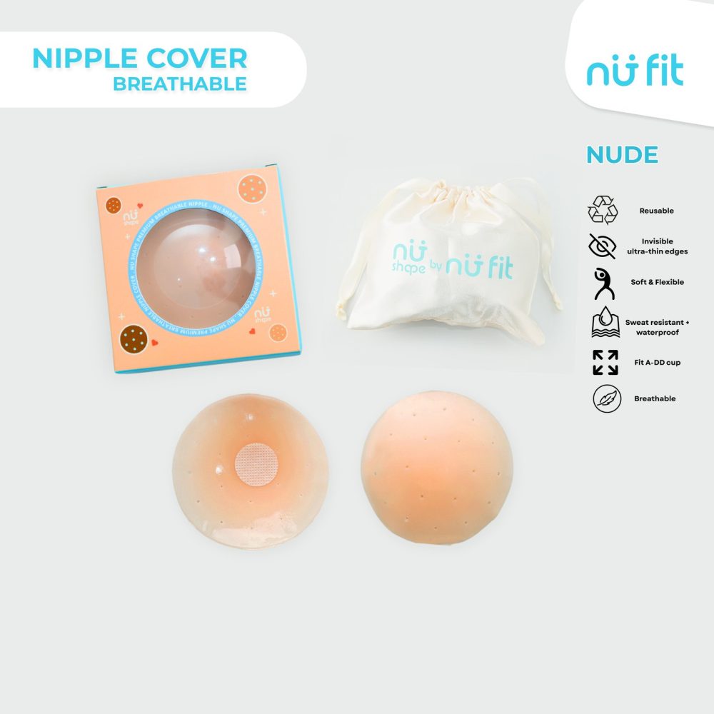 Nu Shape Breathable Nipple Cover 8 cm Silicone