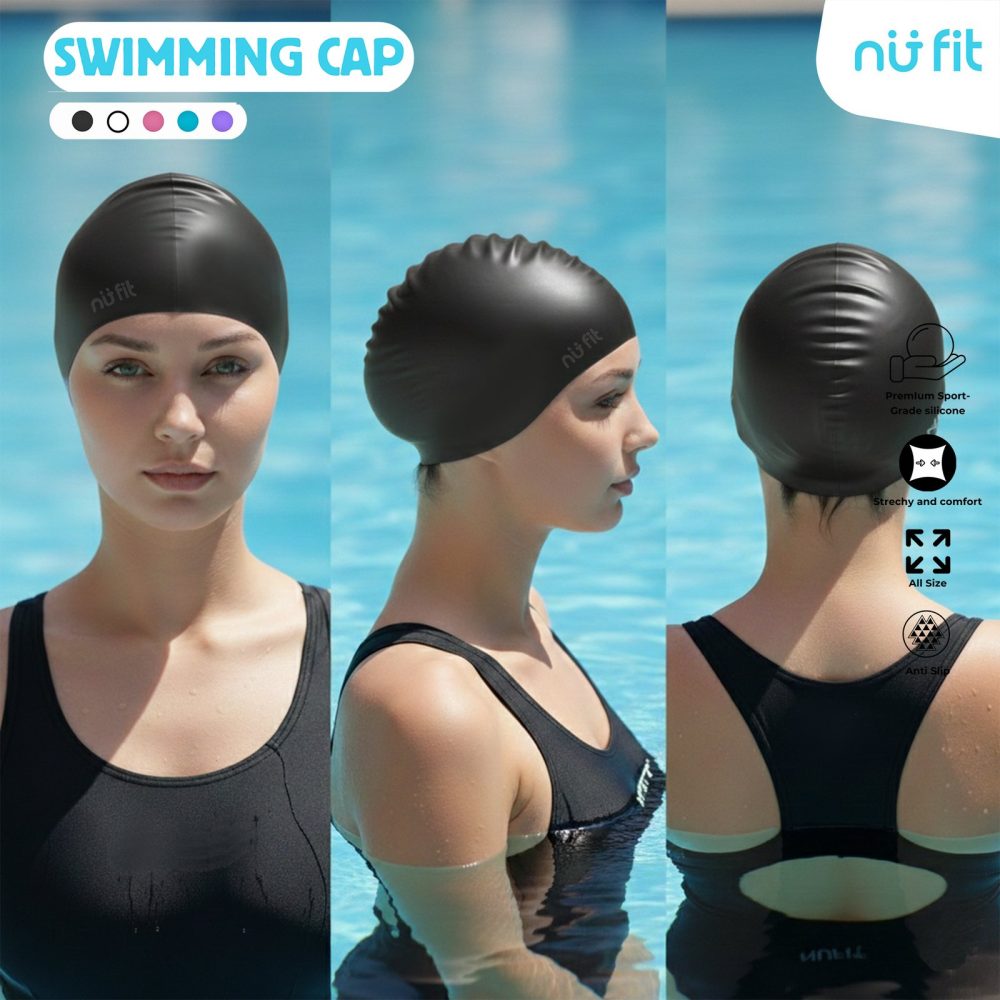 Silicone Swimming Cap – Topi Renang Silikon Premium
